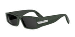 55A0 - Acetate Shiny Green with Grey Normal lenses / 
