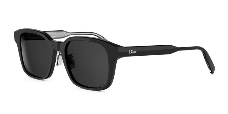 10A0 - Acetate Shiny Black with Grey Normal lenses
