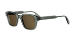55F0 - Acetate Shiny Green with Brown Normal lenses / 