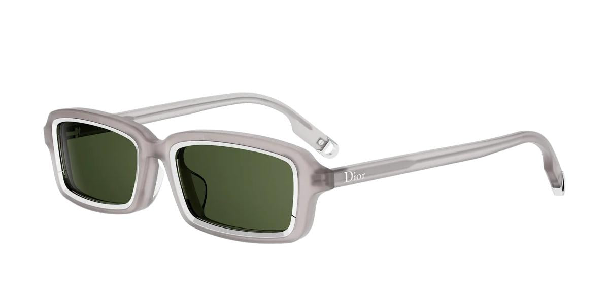 45C0 - Acetate Shiny Grey with Green Normal lenses