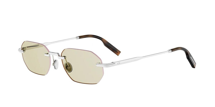 F0M0 - Metal Shiny Silver with Brown Normal lenses