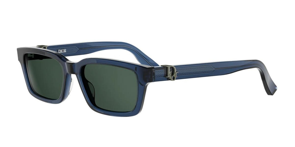 30C0 - Acetate Shiny Blue with Green Normal lenses