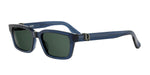 30C0 - Acetate Shiny Blue with Green Normal lenses / 