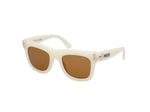 21E - Shiny White / brown