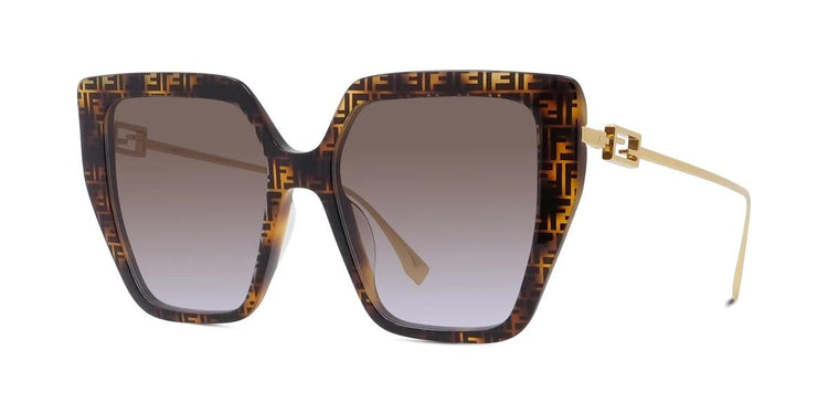 55F - Metal Shiny FF Havana / Brown Indigo