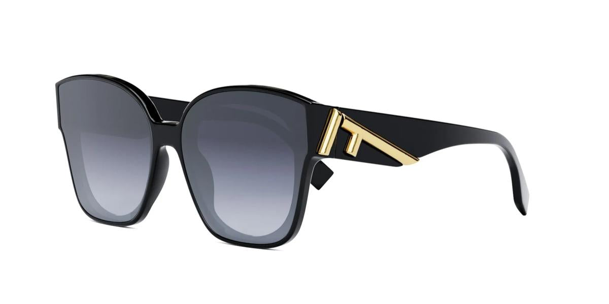 01W - Acetate Shiny Black / Gradient Blue