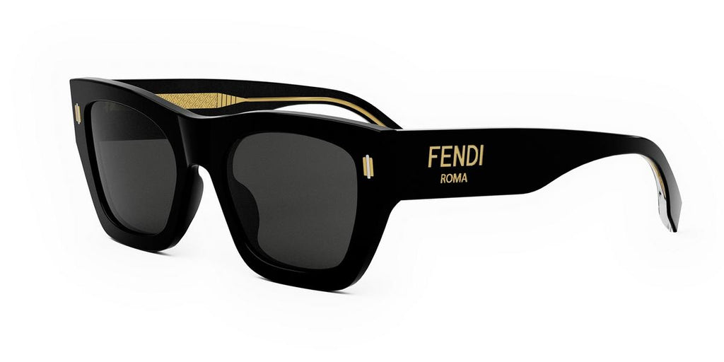 01A - Acetate Shiny Black / Smoke