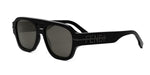 01A - Acetate Shiny Black with Grey Normal lenses / 