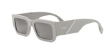 20C - Acetate Shiny Grey with Grey Mirror lenses / 