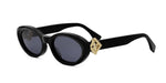01A - Acetate Shiny Black with Blue Normal lenses / 