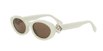 41E - Acetate Shiny Yellow with Brown Normal lenses / 