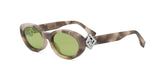 56N - Acetate Shiny Havana with Green Normal lenses / 
