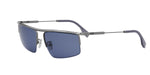 12V - Metal Shiny Silver with Blue Normal lenses / 
