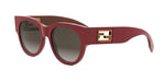 66F - Acetate Shiny Red with Brown Gradient lenses / 