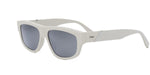 21C - Acetate Shiny White with Blue Mirror lenses / 