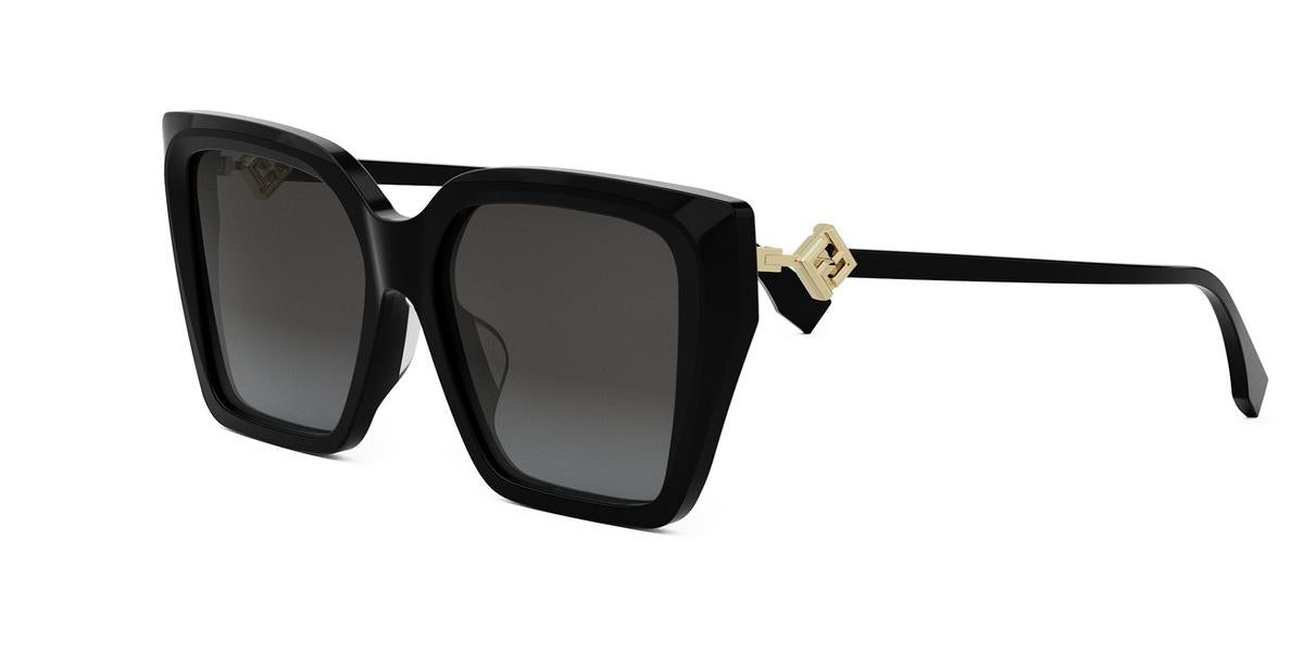 01B - Acetate Shiny Black with Grey Gradient lenses