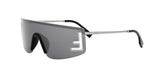 14A - Metal Shiny Silver with Grey Normal lenses