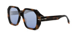 53X - Acetate Shiny Havana with Silver Mirror lenses / 