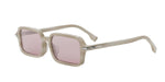 60Z - Acetate Shiny Brown with Silver Mirror lenses / 