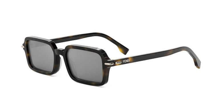 52C - Acetate Shiny Havana with Silver Mirror lenses