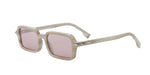 60Z - Acetate Shiny Brown with Silver Mirror lenses / 