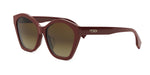 66F - Acetate Shiny Red with Brown Gradient lenses / 