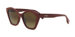 66F - Acetate Shiny Red with Brown Gradient lenses / 