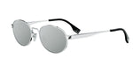 16C - Metal Shiny Silver with Silver Mirror lenses / 