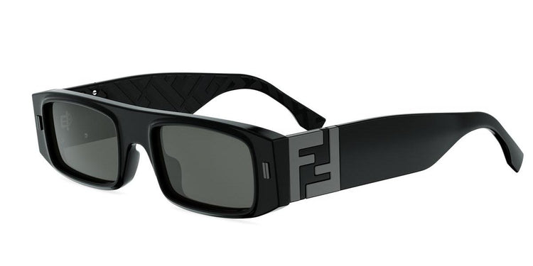 01A - Acetate Shiny Black with Grey Normal lenses