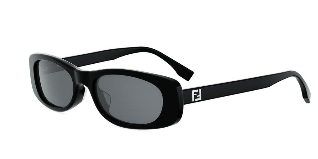 01A - Acetate Shiny Black with Grey Normal lenses