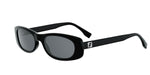 01A - Acetate Shiny Black with Grey Normal lenses / 