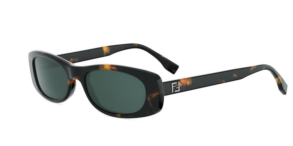 56N - Acetate Shiny Havana with Green Normal lenses