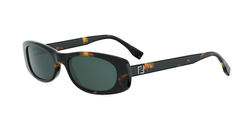 56N - Acetate Shiny Havana with Green Normal lenses