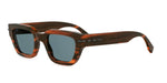 64V - Acetate Shiny Orange with Blue Normal lenses / 