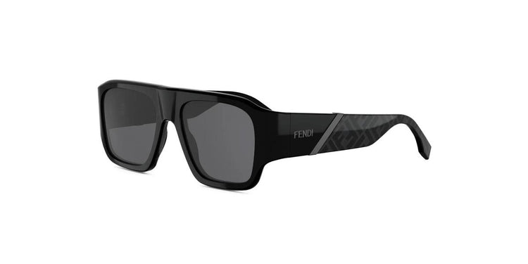01A - Acetate Shiny Black with Grey Normal lenses