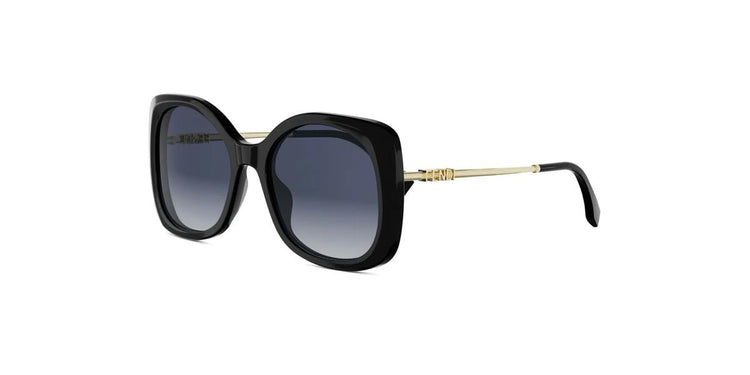 01W - Acetate Shiny Black with Blue Gradient lenses