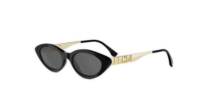 01A - Acetate Shiny Black with Grey Normal lenses