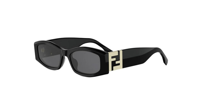 01A - Acetate Shiny Black with Grey Normal lenses