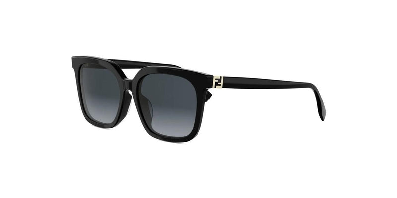 01B - Acetate Shiny Black with Grey Gradient lenses