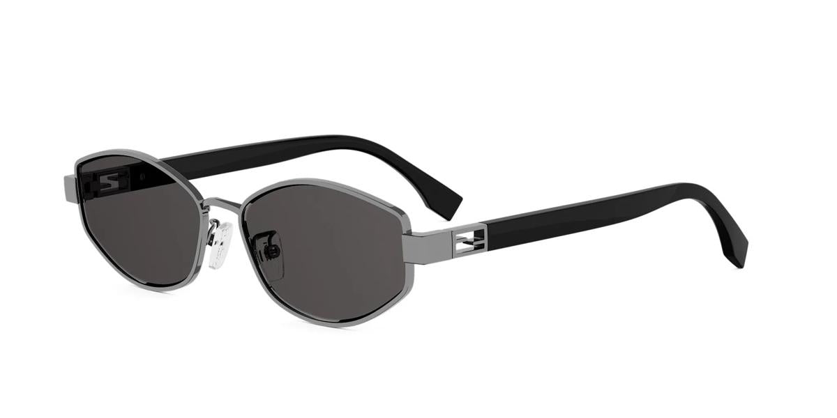 14A - Metal Shiny Silver with Grey Normal lenses