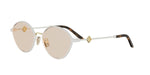 25E - Metal Matte White with Brown Normal lenses / 