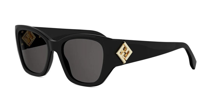 01A - Acetate Shiny Black with Grey Normal lenses