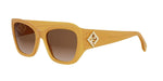 44F - Acetate Shiny Orange with Brown Gradient lenses / 