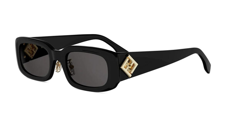 01A - Acetate Shiny Black with Grey Normal lenses