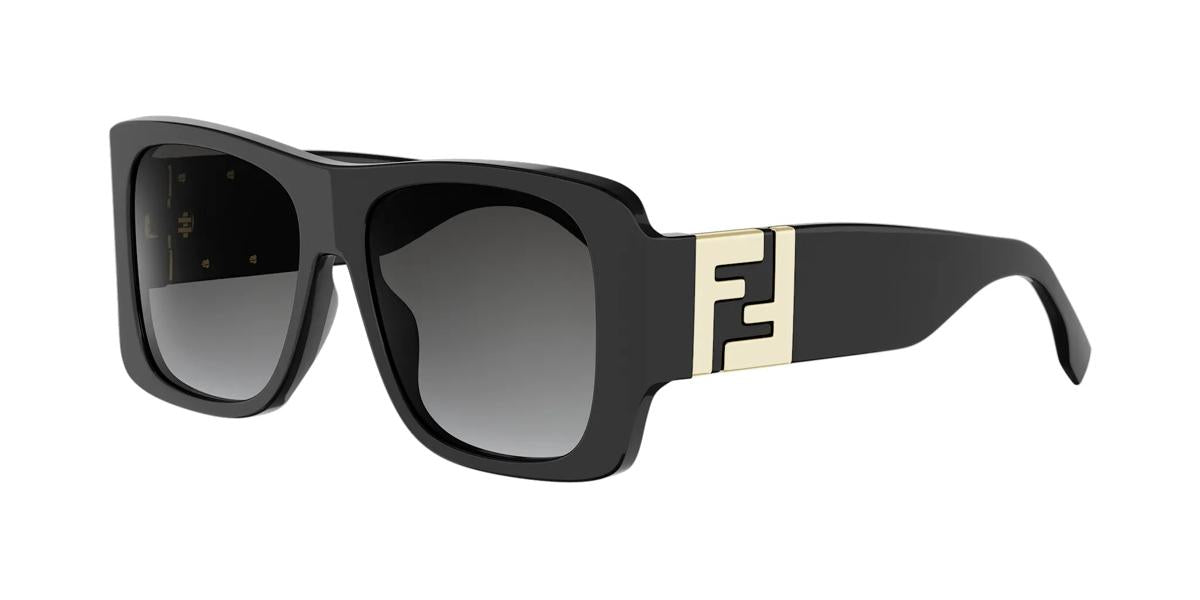01B - Acetate Shiny Black with Grey Gradient lenses
