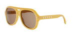 39E - Acetate Shiny Yellow with Brown Normal lenses / 
