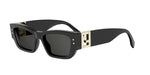 01A - Acetate Shiny Black with Grey Normal lenses