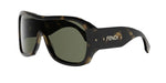 55N - Acetate Shiny Havana with Green Normal lenses / 