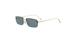 32V - Metal Shiny Gold with Blue Normal lenses / 