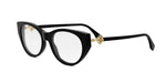 001 - Acetate Shiny Black with DEMO lenses / 